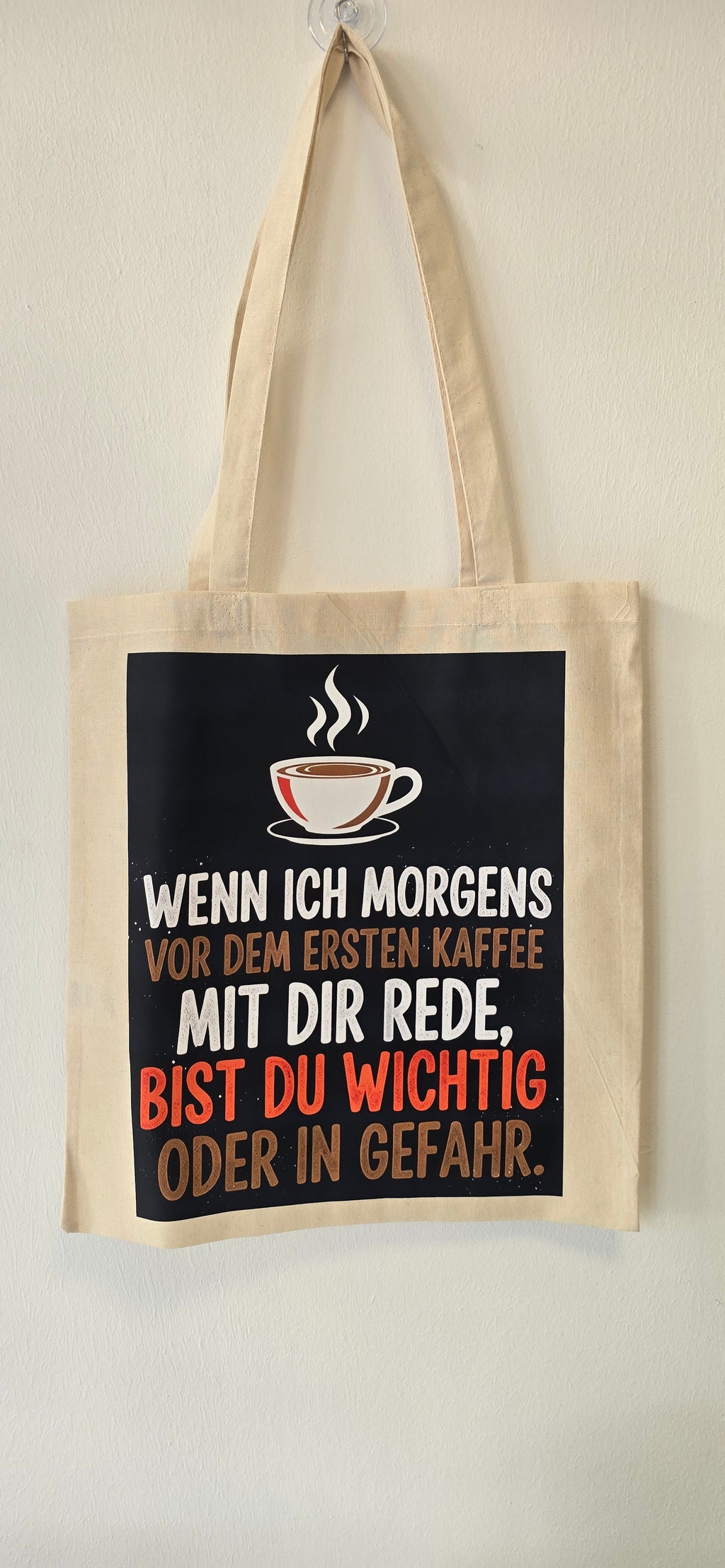Einkaufstasche „Kaffee“ – Lustiger Spruch für Kaffee-Fans