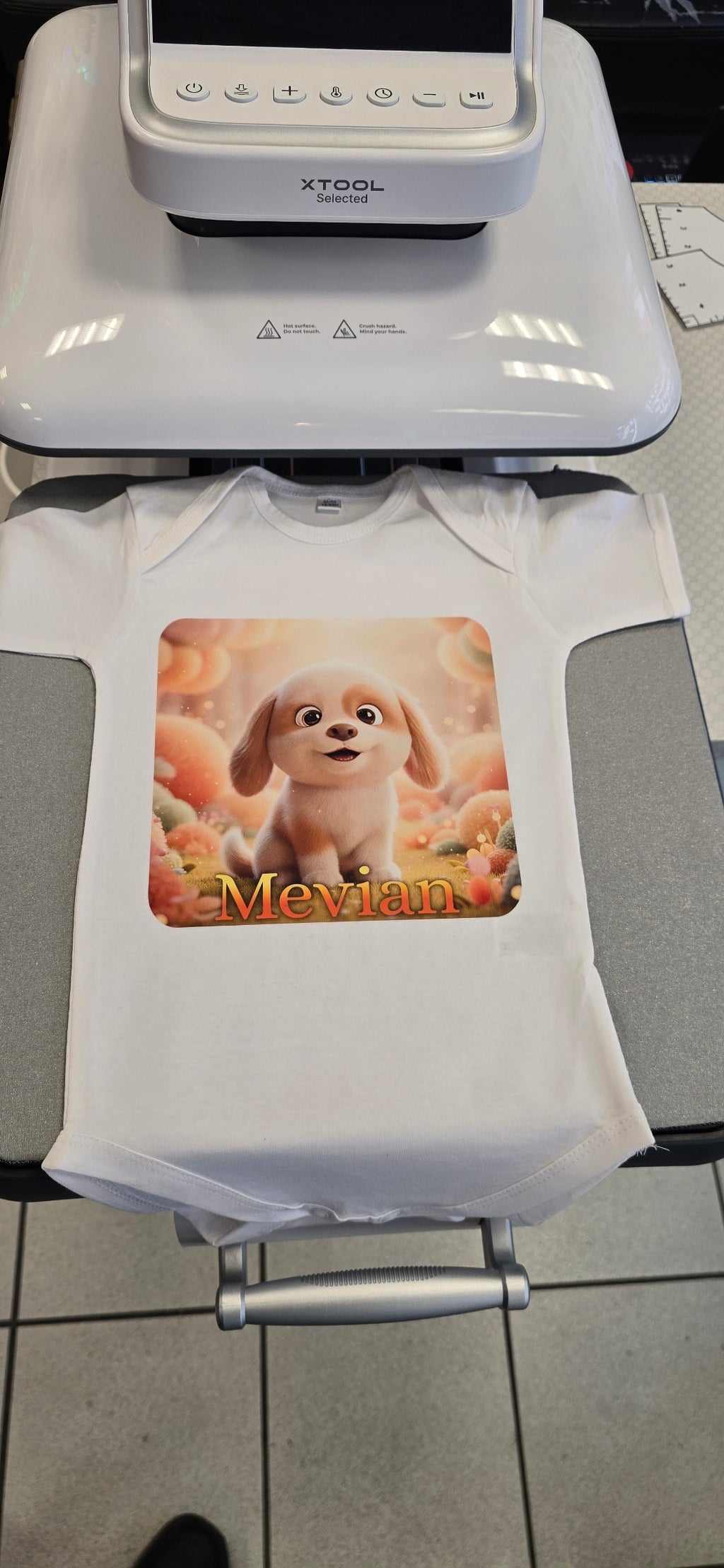 Baby Body Jungen – Hunde-Motiv mit Wunschname