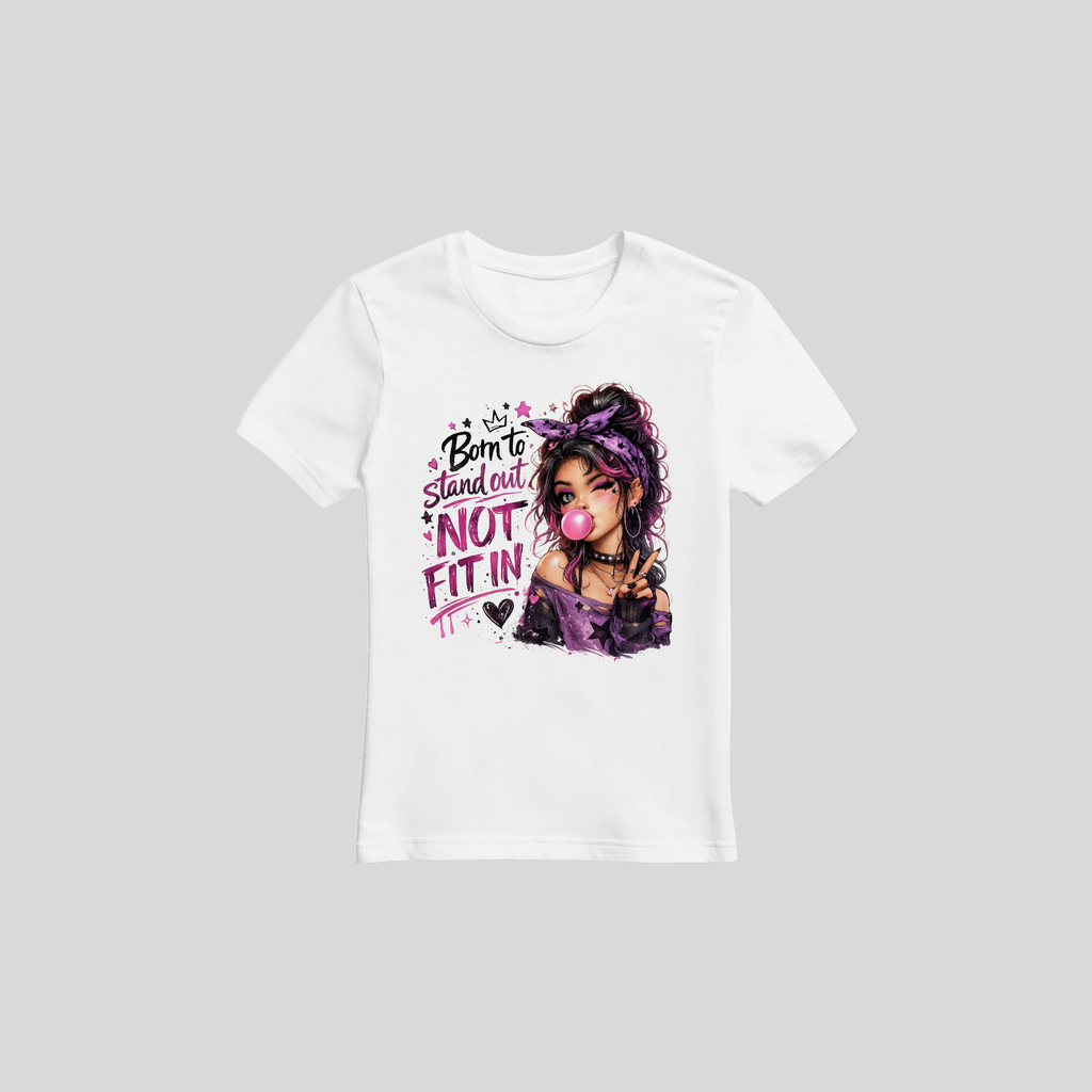 Statement T-Shirt „Born“ – Unisex Shirt mit Charakter