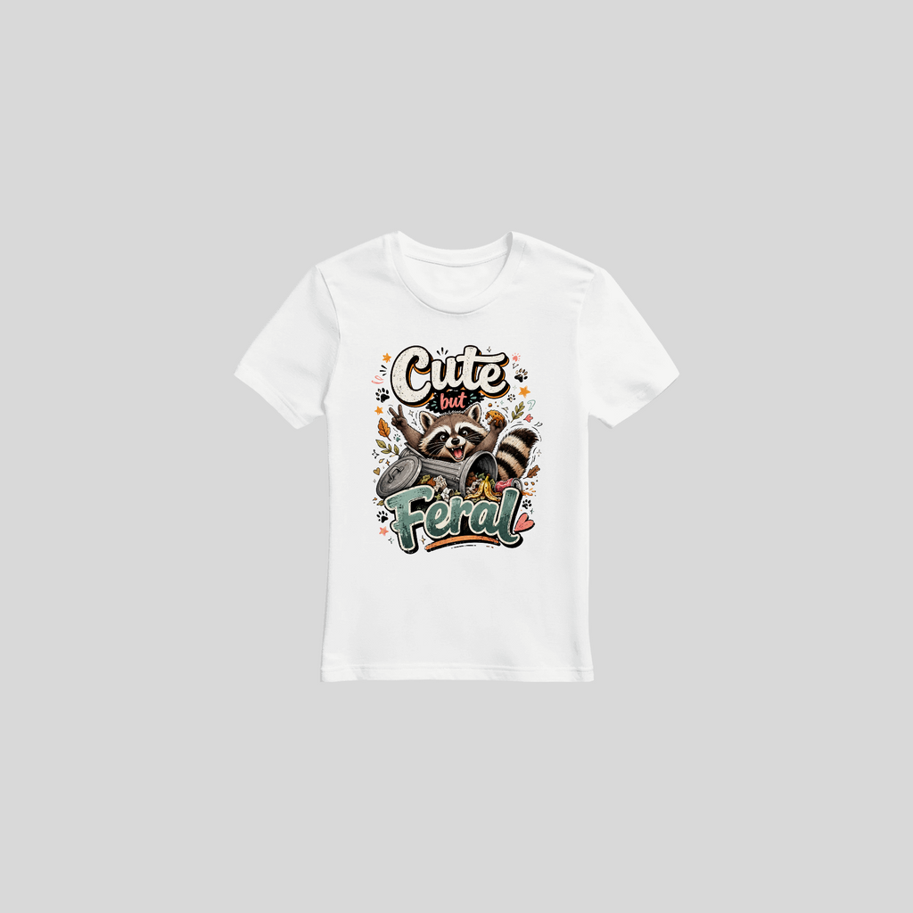 Wilder Waschbär – Lustiges Kinder T-Shirt mit Tier-Motiv