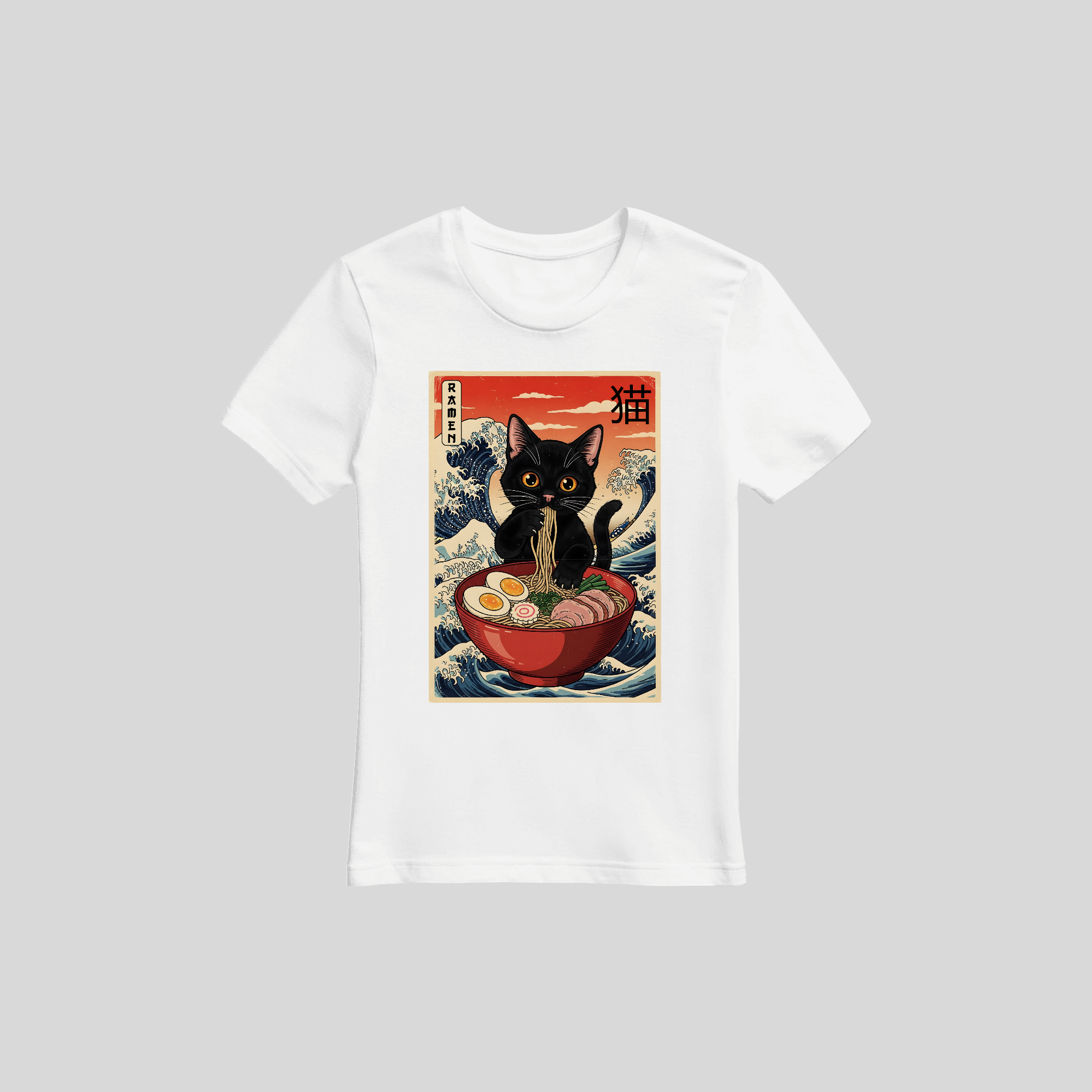 Ramen Katze Anime T-Shirt –  Unisex