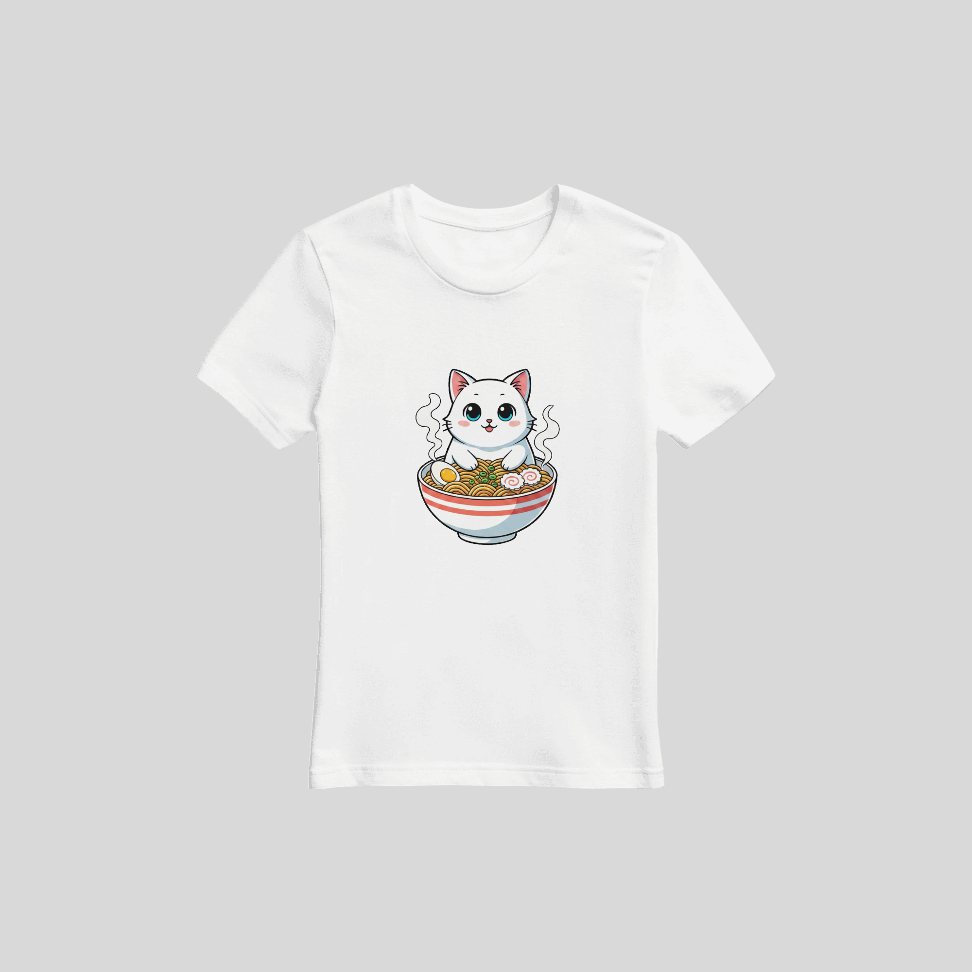 Ramen Katze Anime T-Shirt – Unisex