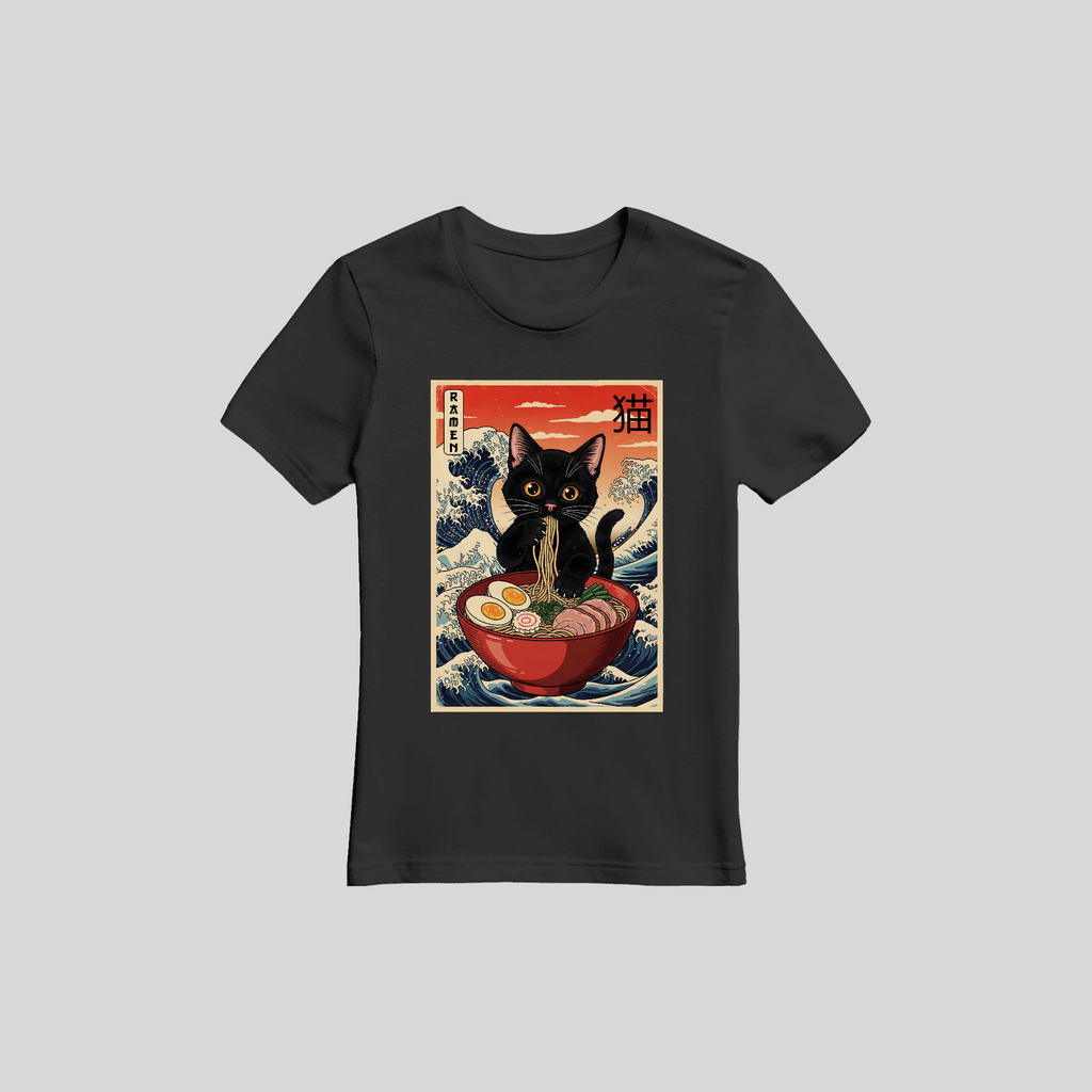 Ramen Katze Anime T-Shirt –  Unisex