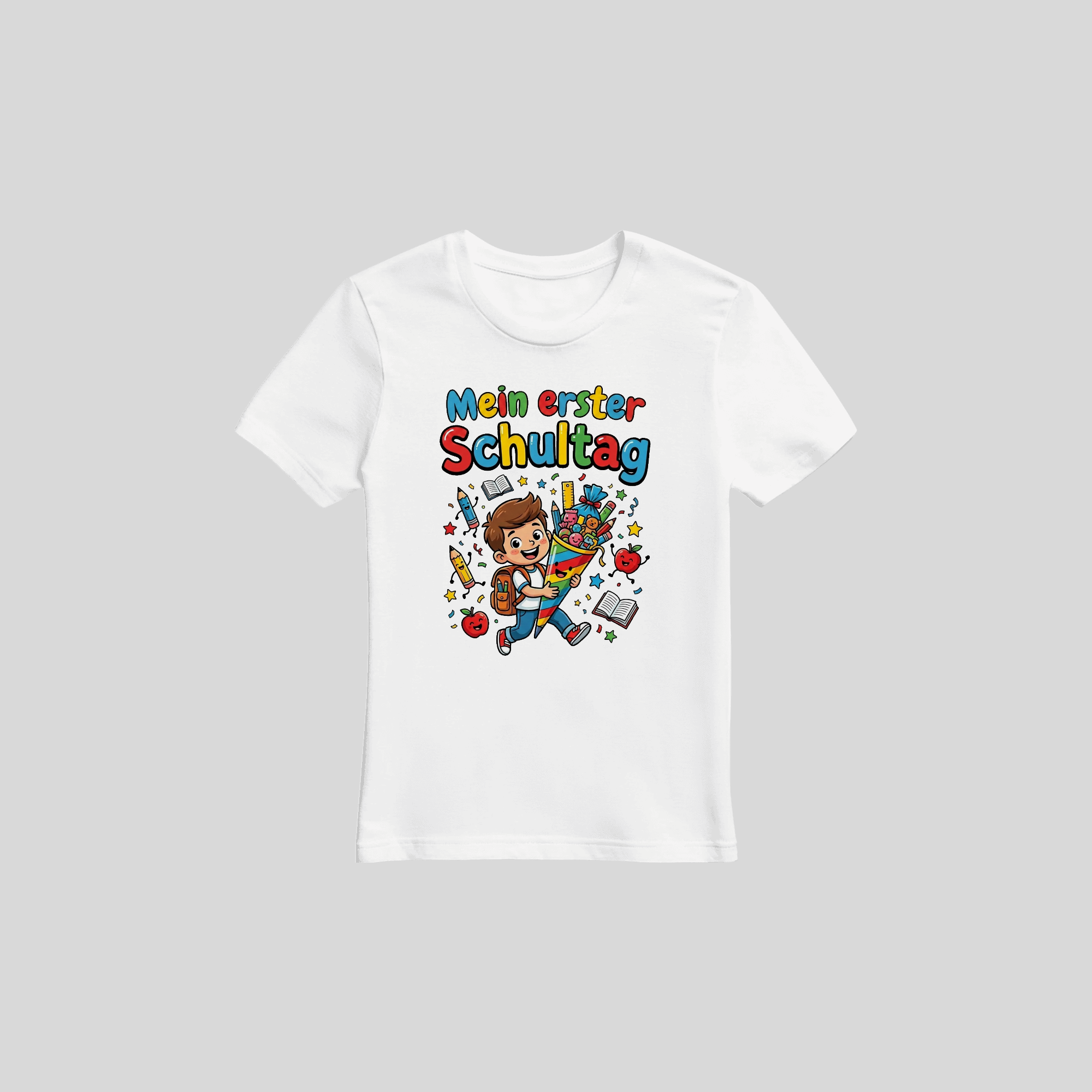 Schulanfang T-Shirt Jungen – Personalisiert mit Name & Datum