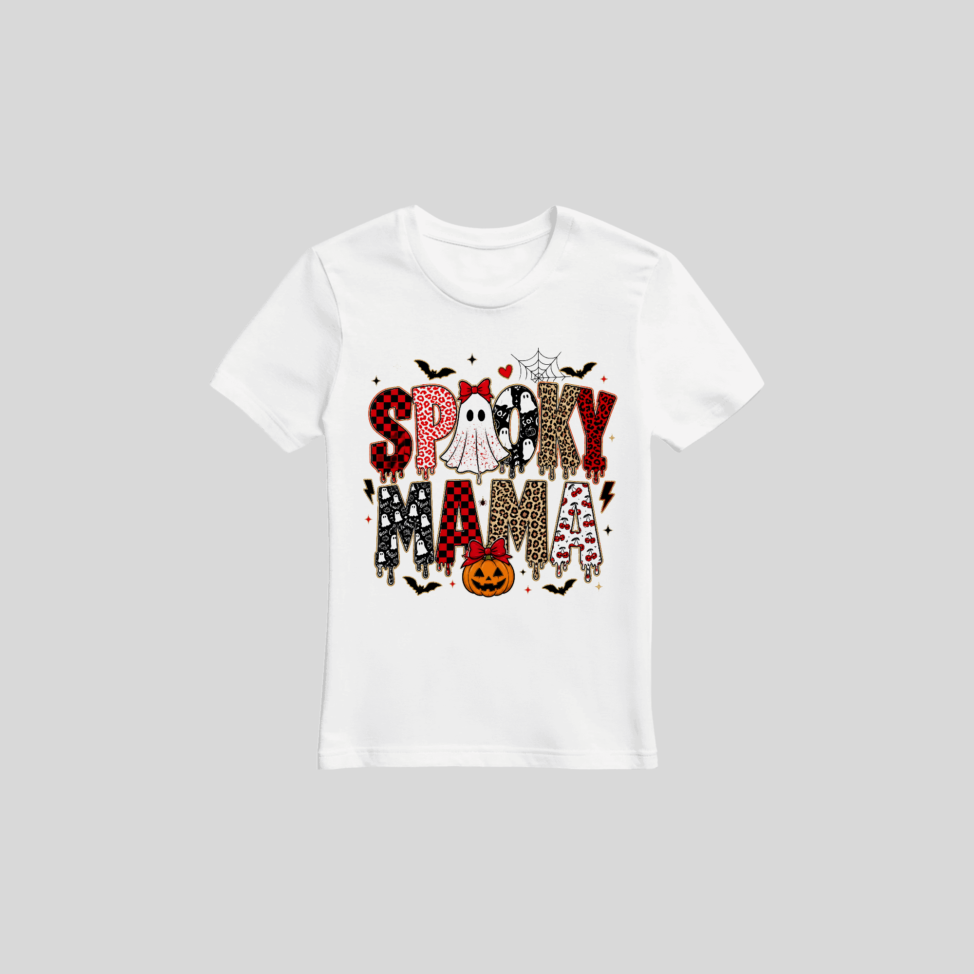Spooky Mama Halloween T-Shirt – Personalisierbar