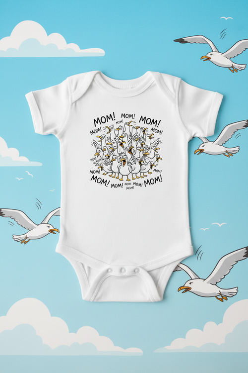 Baby Body mit originalem MOM! Print