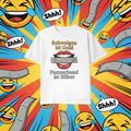 Schweigen ist Gold Panzerband ist Silber - Lustiges Motto T-Shirt mit Comic-Hintergrund