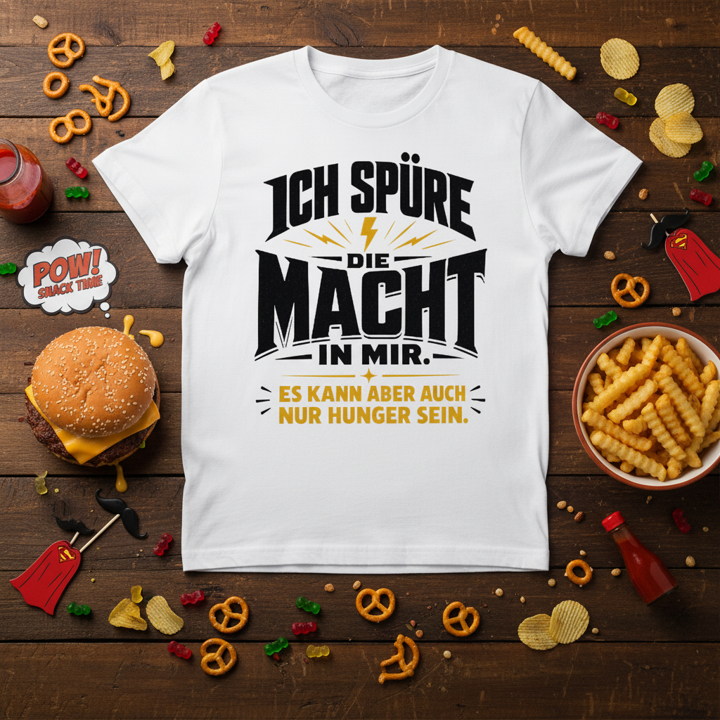 Statement T-Shirt Die Macht in mir Lifestyle Werbebild | HV Digitaldruck