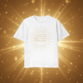Motto T-Shirt Leuchten – Weiß