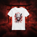 Anime Dämon T-Shirt mit atmosphärischem Hintergrund
