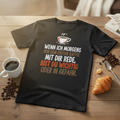 Statement T-Shirt Morgenkaffee Lifestyle Werbebild | HV Digitaldruck