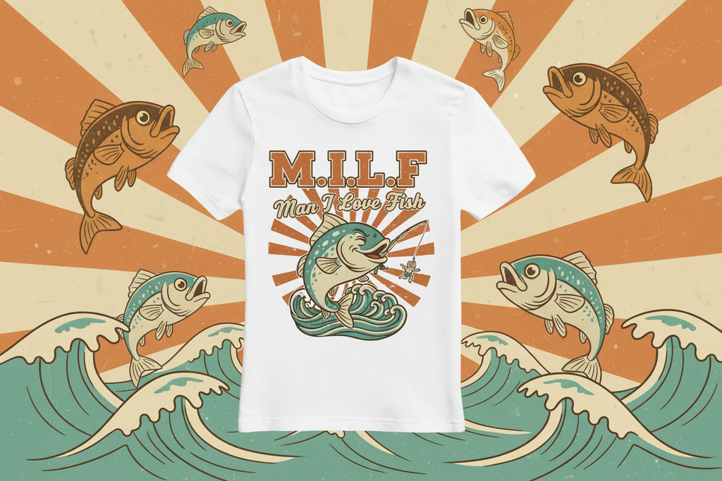 T-Shirt zentriert mit angepasstem Hintergrund