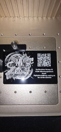 Aluminium Visitenkarten mit Lasergravur | Eloxiert | 86x54mm